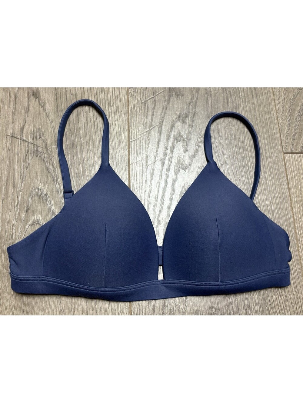 Lululemon Waterside Swim Top Black Triangle Bikini Size 2 A/B